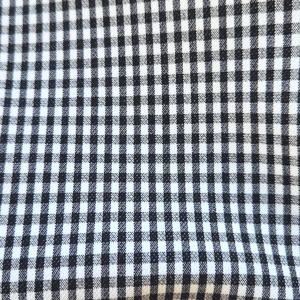 White House Black Market Black & White Gingham Cropped Blazer - Size 14 - Picture 4 of 8